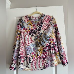Talbots Multicolor Floral Blouse